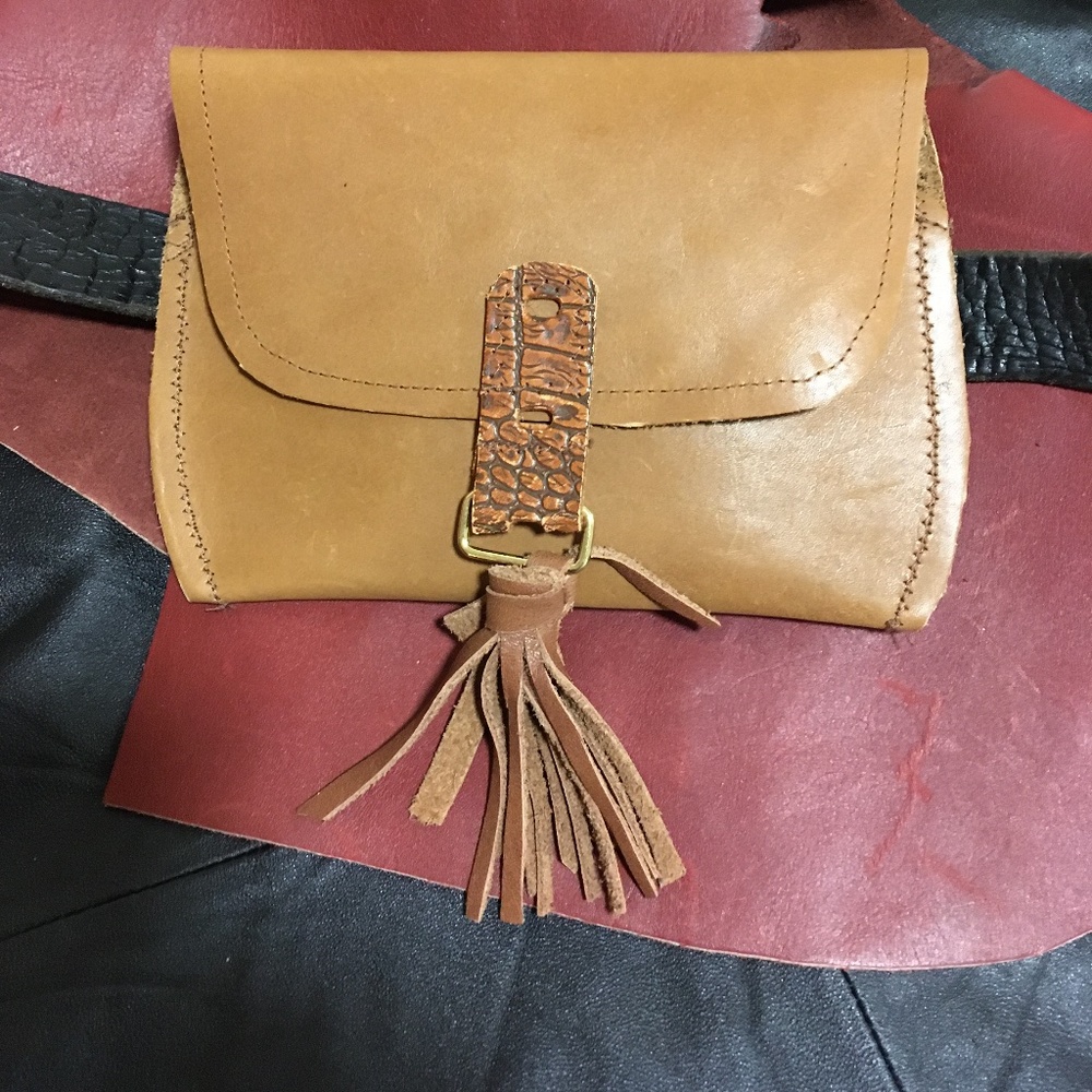 Handmade Leather Belt Bag